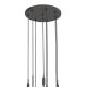 Pendule, Lustre suspendate - Lustra cu 8 pendule suspendate Ero VIII negru 40