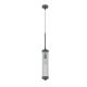 Pendule, Lustre suspendate - Pendul suspendat din metal negru si sticla Fiatto I