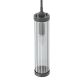 Pendule, Lustre suspendate - Pendul suspendat din metal negru si sticla Fiatto I