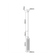 Pendule, Lustre suspendate - Pendul suspendat din metal negru si sticla Fiatto I
