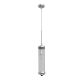 Pendule, Lustre suspendate - Pendul suspendat din metal crom si sticla Fiatto I