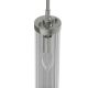 Pendule, Lustre suspendate - Pendul suspendat din metal crom si sticla Fiatto I