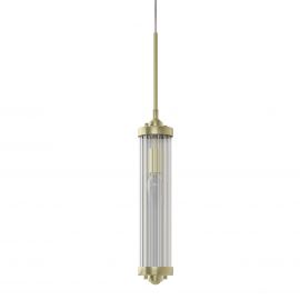 Pendule, Lustre suspendate - Pendul suspendat din metal auriu si sticla Fiatto I
