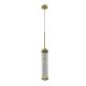 Pendule, Lustre suspendate - Pendul suspendat din metal auriu si sticla Fiatto I