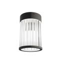 Mini Plafoniera din metal negru si sticla Fiatto PL 8