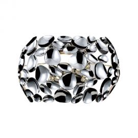 Aplice, corpuri de iluminat pentru pereti - Aplica de perete moderna din metal cromat Carera