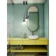 Pendule, Lustre suspendate - Pendul LED din metal negru cu sticla Cappi