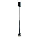 Pendul LED din metal negru cu sticla Cappi