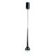 Pendule, Lustre suspendate - Pendul LED din metal negru cu sticla Cappi