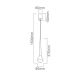 Pendule, Lustre suspendate - Pendul LED din metal negru cu sticla Cappi