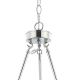 Candelabre, Lustre - Lustra suspendata diametru 55cm, metal cromat Verno