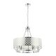 Candelabre, Lustre - Lustra suspendata diametru 55cm, metal cromat Verno