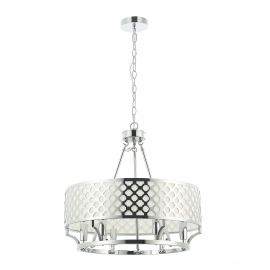 Candelabre, Lustre - Lustra suspendata diametru 55cm, metal cromat Verno