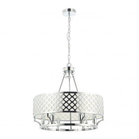 Candelabre, Lustre - Lustra suspendata diametru 55cm, metal cromat Verno