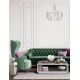 Candelabre, Lustre - Lustra suspendata diametru 55cm, metal cromat Verno