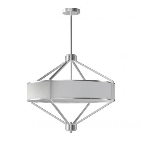 Candelabre, Lustre - Lustra suspendata diametru 60cm, Zundo Satin Nickel