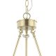 Candelabre, Lustre - Lustra suspendata diametru 55cm, metal auriu satinat Verno