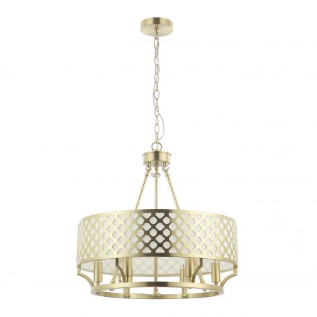 Candelabre, Lustre - Lustra suspendata diametru 55cm, metal auriu satinat Verno