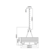 Candelabre, Lustre - Lustra suspendata diametru 55cm, metal auriu satinat Verno