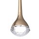 Pendule, Lustre suspendate - Pendul LED auriu cu cristal de sticla Crima