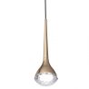Pendul LED auriu cu cristal de sticla Crima
