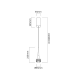 Pendule, Lustre suspendate - Pendul LED auriu satinat cu cristal de sticla Crima