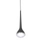 Pendul LED negru cu cristal de sticla Crima