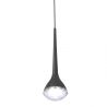 Pendul LED negru cu cristal de sticla Crima