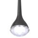 Pendule, Lustre suspendate - Pendul LED negru cu cristal de sticla Crima