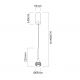 Pendule, Lustre suspendate - Pendul LED negru cu cristal de sticla Crima