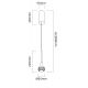 Pendule, Lustre suspendate - Pendul LED crom cu cristal de sticla Crima
