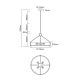 Candelabre, Lustre - Lustra suspendata diametru 50cm, Doretto Old Gold
