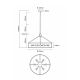 Candelabre, Lustre - Lustra suspendata diametru 70cm, Doretto Nickel Satin