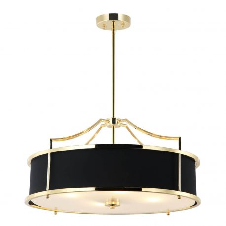 Candelabre, Lustre - Lustra cu inaltime reglabila Stanza M, Auriu cu Negru
