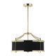 Candelabre, Lustre - Lustra cu inaltime reglabila Stanza S, Auriu cu Negru