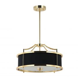 Candelabre, Lustre - Lustra cu inaltime reglabila Stanza S, Auriu cu Negru