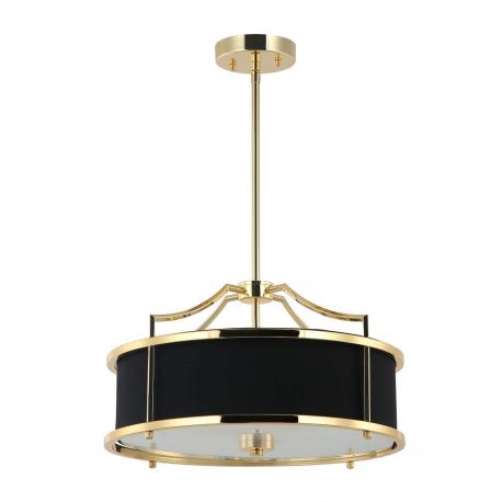 Candelabre, Lustre - Lustra cu inaltime reglabila Stanza S, Auriu cu Negru