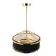 Candelabre, Lustre - Lustra cu inaltime reglabila Stanza S, Auriu cu Negru