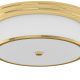 Plafoniere - Plafoniera din metal auriu, tesatura si sticla Famburo 49cm