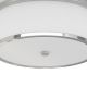 Plafoniere - Plafoniera din metal cromat, tesatura si sticla Famburo 39cm
