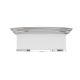 Plafoniere - Plafoniera din metal cromat, tesatura si sticla Famburo 39cm