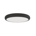 Plafoniera slim din metal negru, LED CCT Piatto 60cm