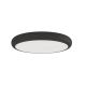 Plafoniere - Plafoniera slim din metal negru, LED CCT Piatto 60cm