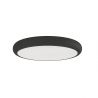 Plafoniera slim din metal negru, LED CCT Piatto 60cm