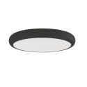 Plafoniera slim din metal negru, LED CCT Piatto 80cm
