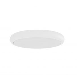 Plafoniere - Plafoniera slim din metal alb, LED CCT Piatto 60cm