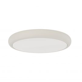 Plafoniere - Plafoniera slim din metal taupe, LED CCT Piatto 80cm