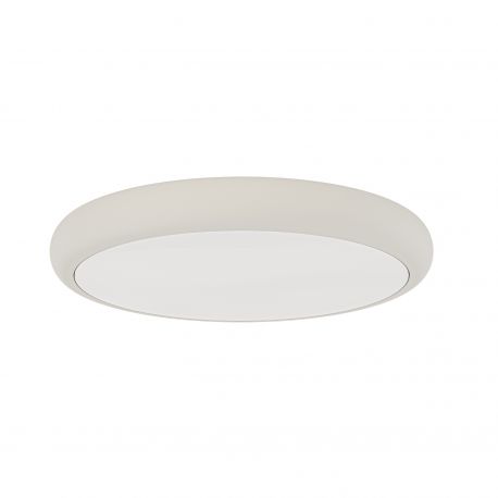 Plafoniere - Plafoniera slim din metal taupe, LED CCT Piatto 80cm