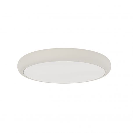 Plafoniere - Plafoniera slim din metal taupe LED CCT Piatto 60cm