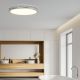 Plafoniere - Plafoniera slim din metal cromat LED CCT Piatto 60cm